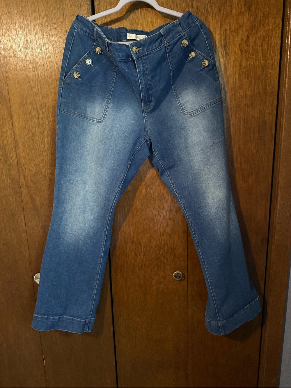 Women’s High-Rise, Wide-Leg, Jeans- size 14